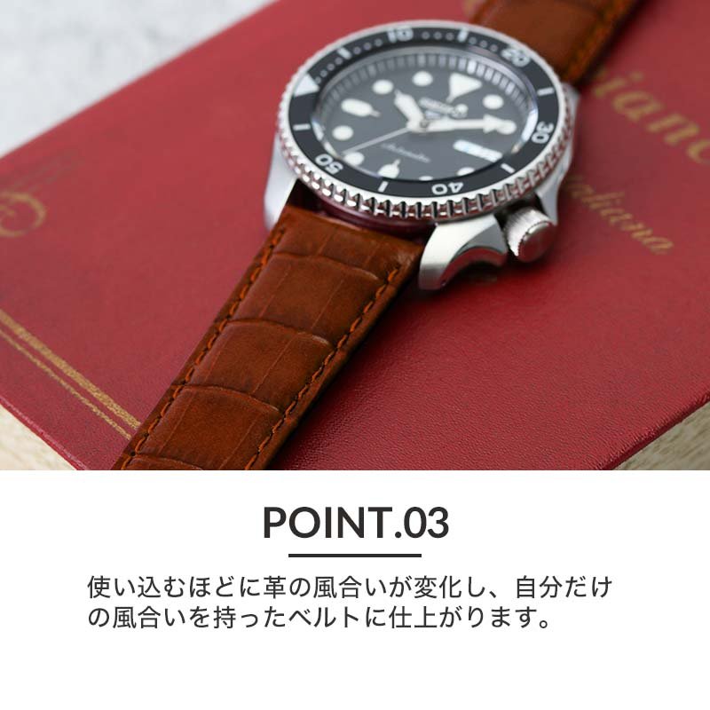 楽天市場】[セイコー5 対応]強力 撥水 レザー SEIKO 5 腕時計 替え