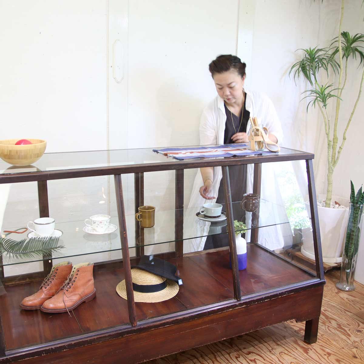 ガラスショーケース パンケース 陳列棚 ディスプレイケース
