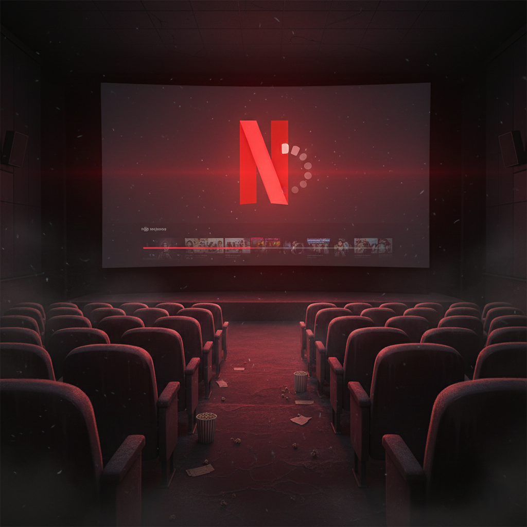 A lonely, empty movie theater