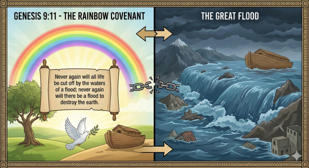 Biblical Covenant Genesis 911 global flood prophecy fact check
