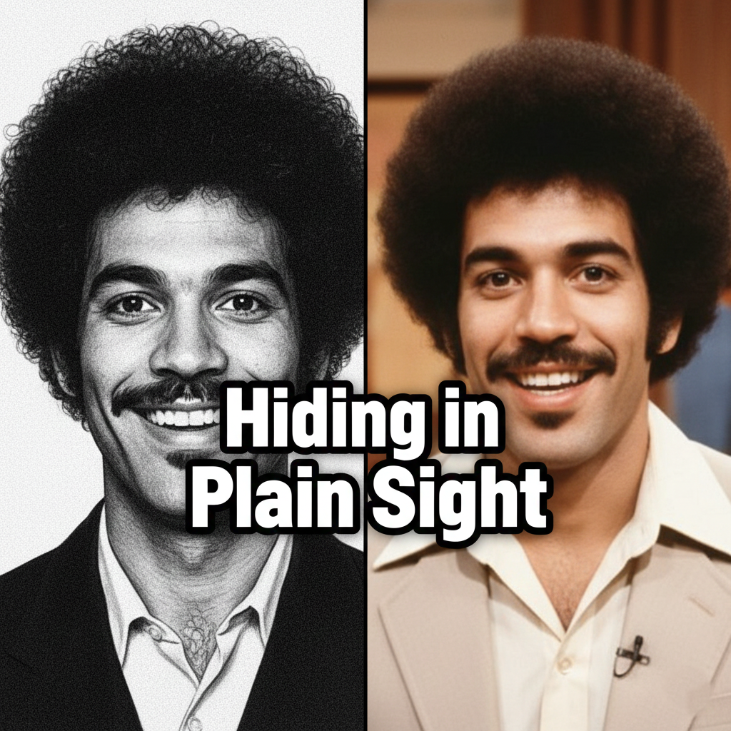 Comparison between the 1979 police sketch and Rodney Alcala's televised appearance.