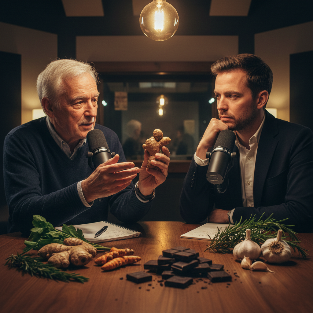 Dr. Simon Mills and Steven Bartlett discussing the medicinal properties of plants on The Diary Of A CEO.