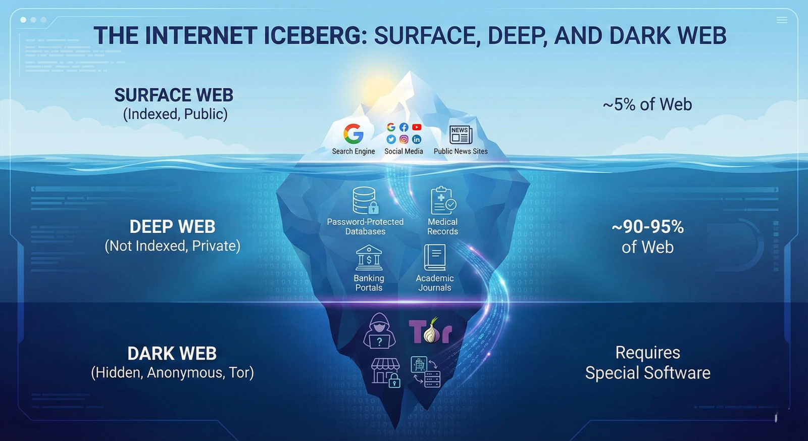 The Dark Web Explained What Lurks Beneath the Surface of the Internet