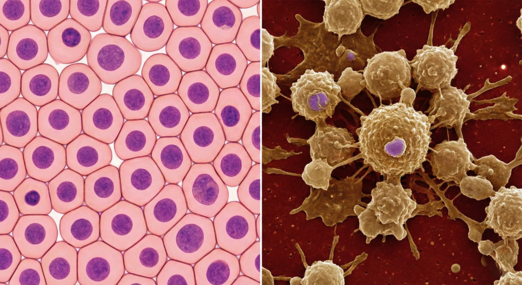 Illustration of the stark difference.