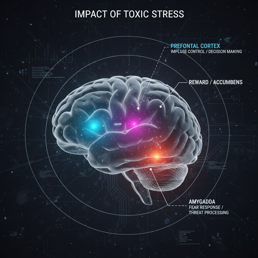 the Nucleus Accumbens, Prefrontal Cortex, and Amygdala
