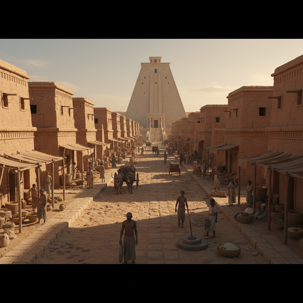 3D reconstruction of the ancient city of Uruk in Mesopotamia.