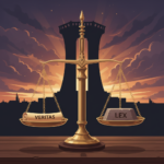 A symbolic representation of justice and national stability in Burkina Faso following a high-profile tragedy.