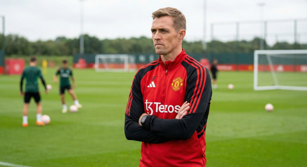 Darren Fletcher appointed as Manchester United interim manager.