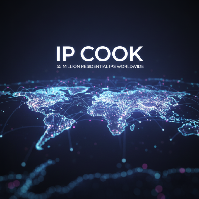 Global network of residential proxies representing IP Cook's 55 million IPs.