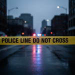 Police scene tape and sirens representing the investigation into the Minneapolis ICE shooting.