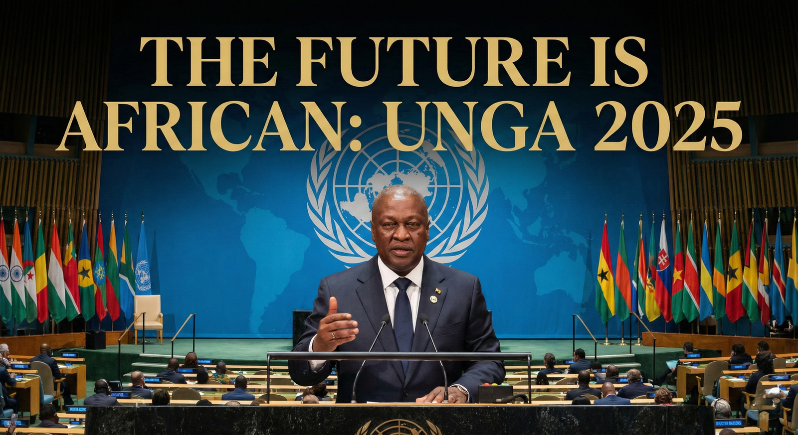 President John Mahama addressing the 80th UN General Assembly in New York.