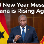 President John Mahama giving his 2026 New Year message to the citizens of Ghana.