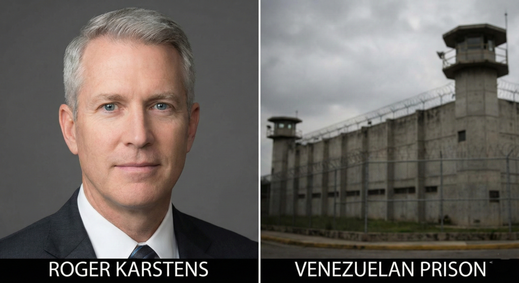 Roger Karstens and the prisons where American hostages were held.