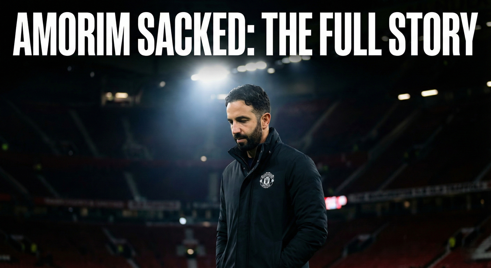 Ruben Amorim during a match at Manchester United, shortly before his sacking.