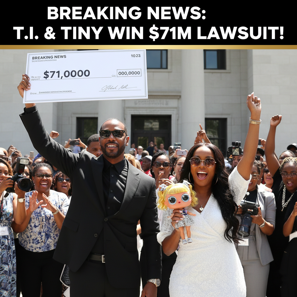 T.I. and Tiny celebrate their $71 million legal victory over MGA Entertainment regarding the OMG Dolls.