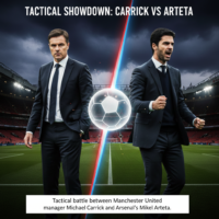 Tactical battle between Manchester United manager Michael Carrick and Arsenal's Mikel Arteta.