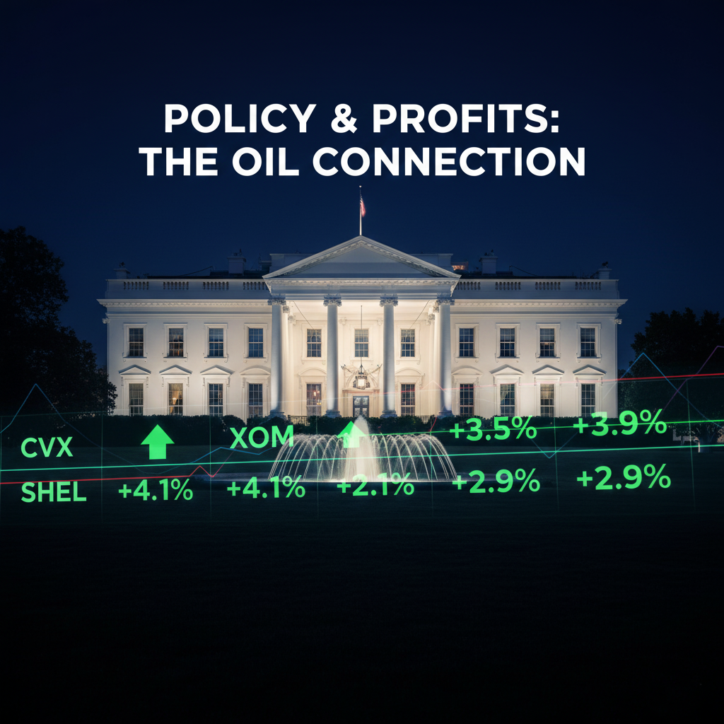 The link between U.S. foreign policy and the surging market caps of major oil companies.