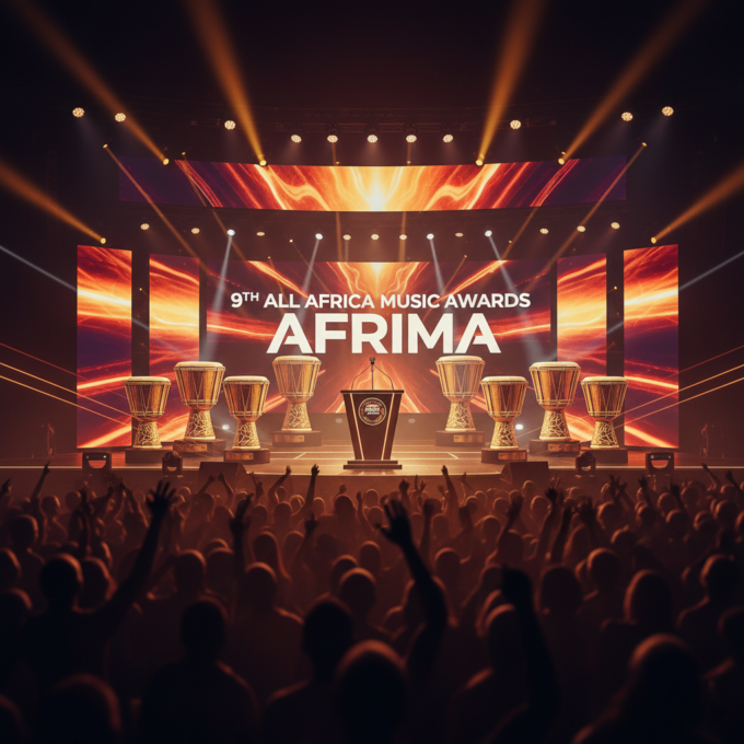 The main stage of the 9th All Africa Music Awards (AFRIMA) in Lagos, Nigeria.