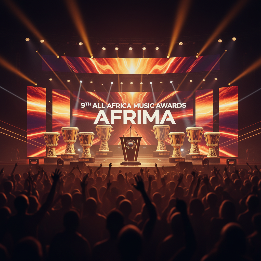 The main stage of the 9th All Africa Music Awards (AFRIMA) in Lagos, Nigeria.