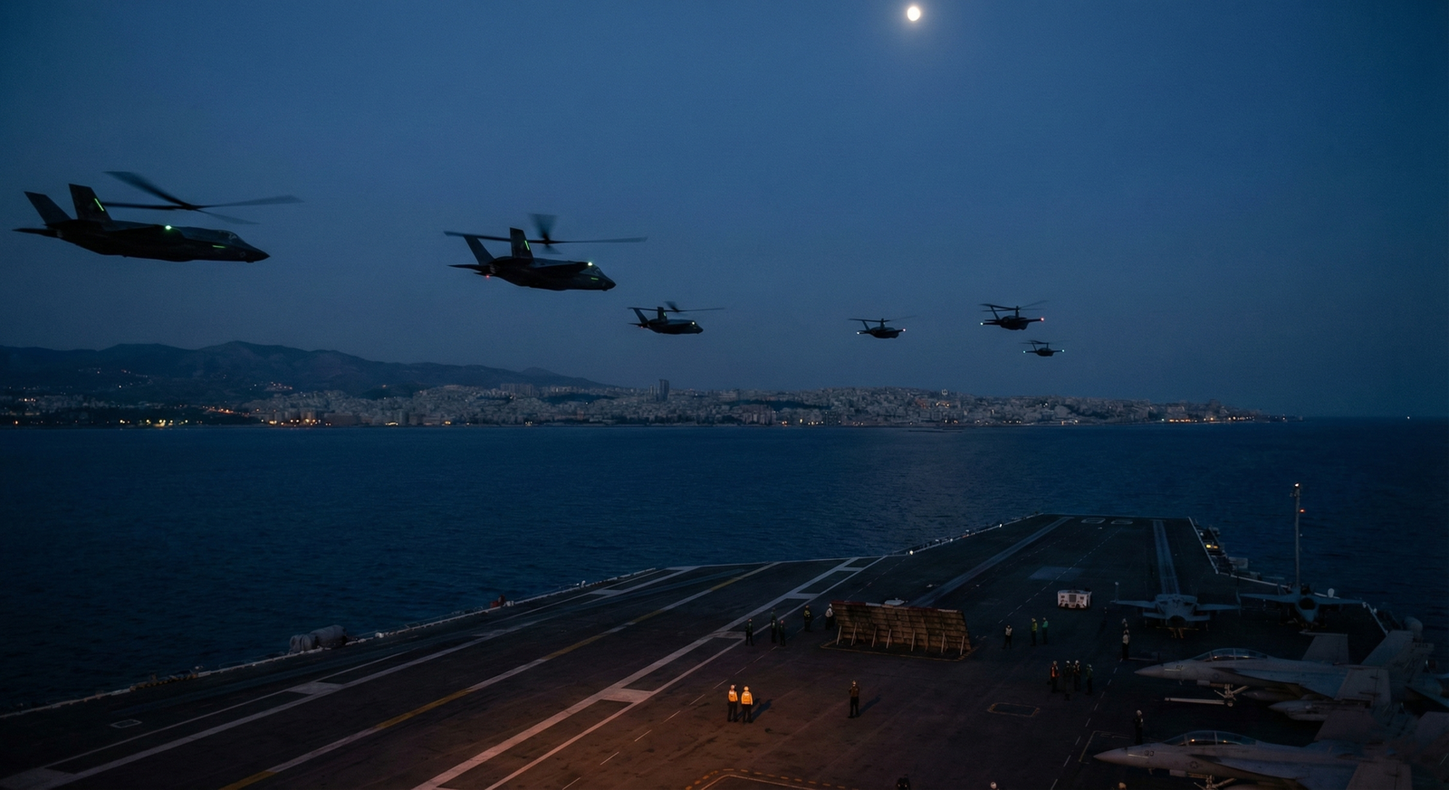 U.S. carrier battle group launching the operation to capture Nicolás Maduro.