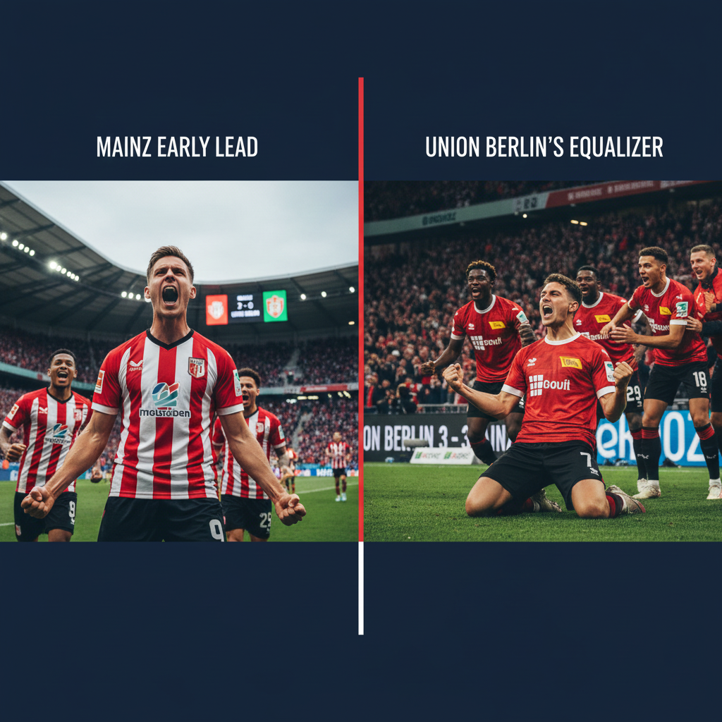 Visual representation of Union Berlin's comeback against Mainz.