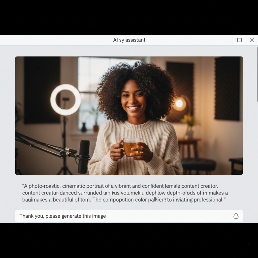 ChatGPT prompt for generating a high-quality AI character.