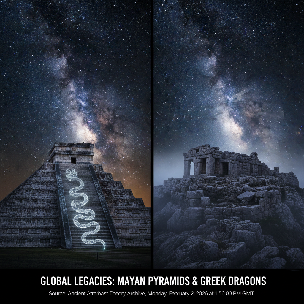 Comparison of Mayan pyramids and Greek megalithic structures.